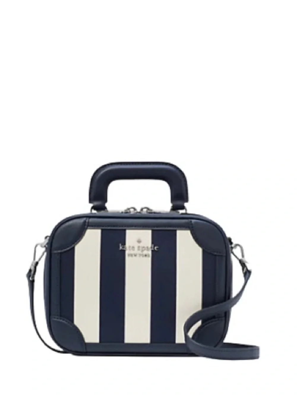 kate spade New York striped traveler trunk Mini Top-Handle Bag